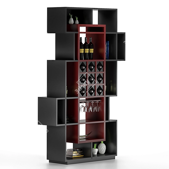 Elegant Wine Storage Solution 3D model image 3