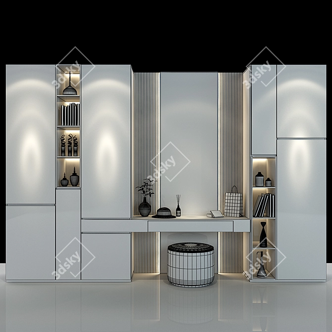 Modern Storage Solution: Furniture Cabinet 0183 3D model image 2