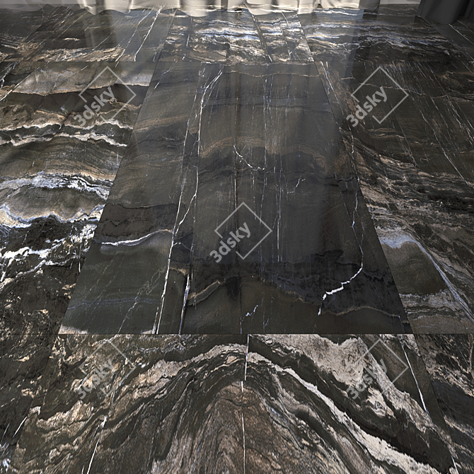 Opera Fume Marble Floor Set 3D model image 1