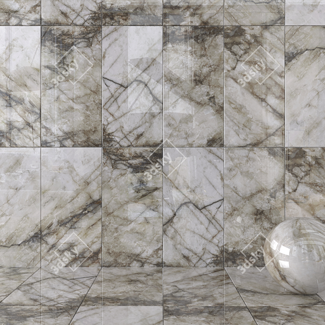 MUSEUM Crystal Thunder - Wall Tiles 3D model image 1