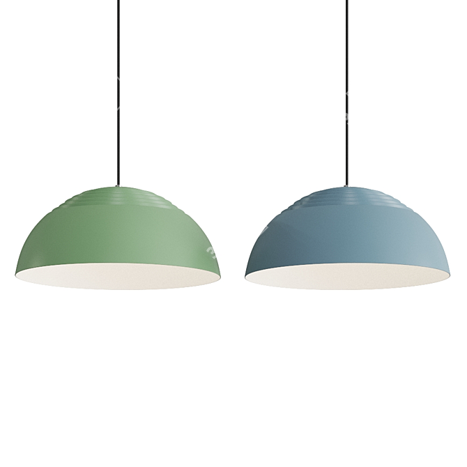 AJ Royal Pendant Lamp - Stylish Design 3D model image 3