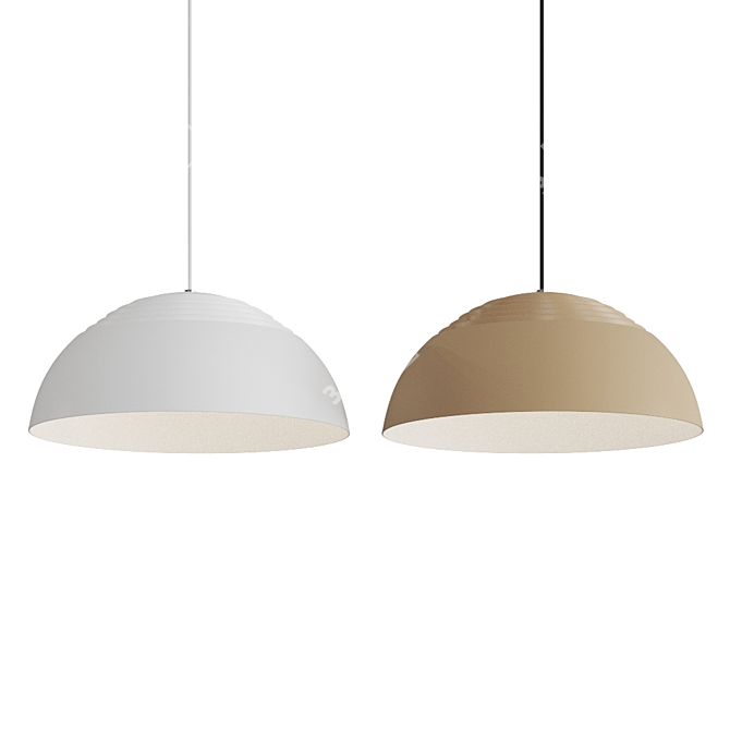 AJ Royal Pendant Lamp - Stylish Design 3D model image 4