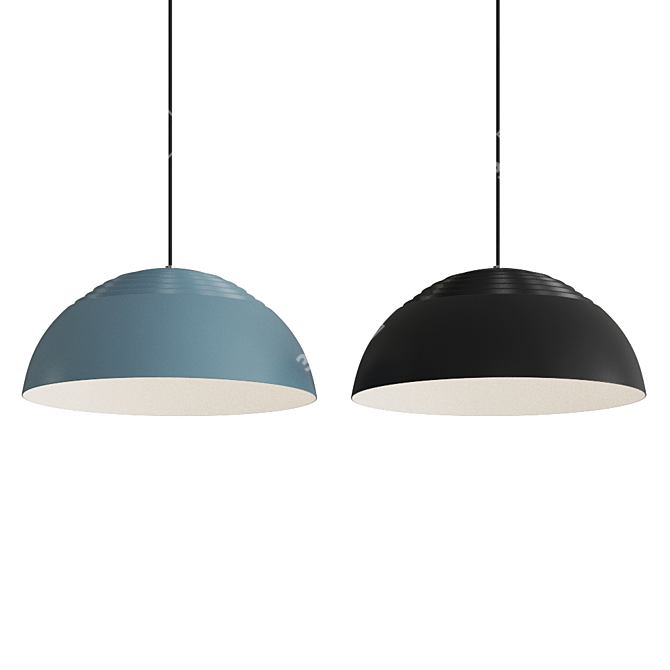 AJ Royal Pendant Lamp - Stylish Design 3D model image 5