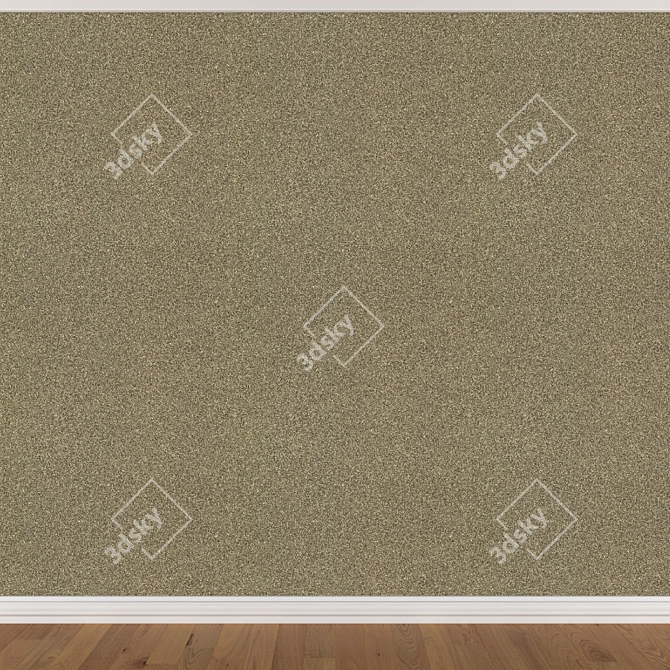 Seamless Wallpaper Set in 3 Colors 3D model image 4