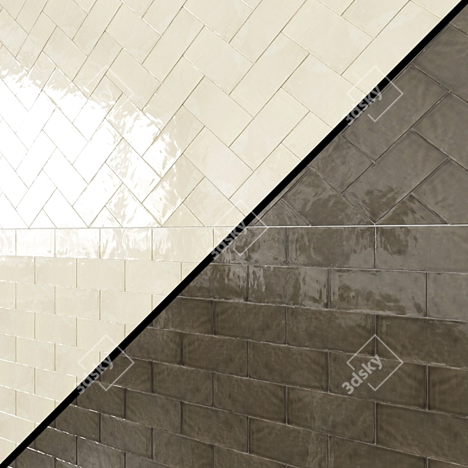 Cotswold Acqua 7*15: Vibrant Aqua Ceramic Tiles
Cotswold Bianco 7*15: 3D model image 3