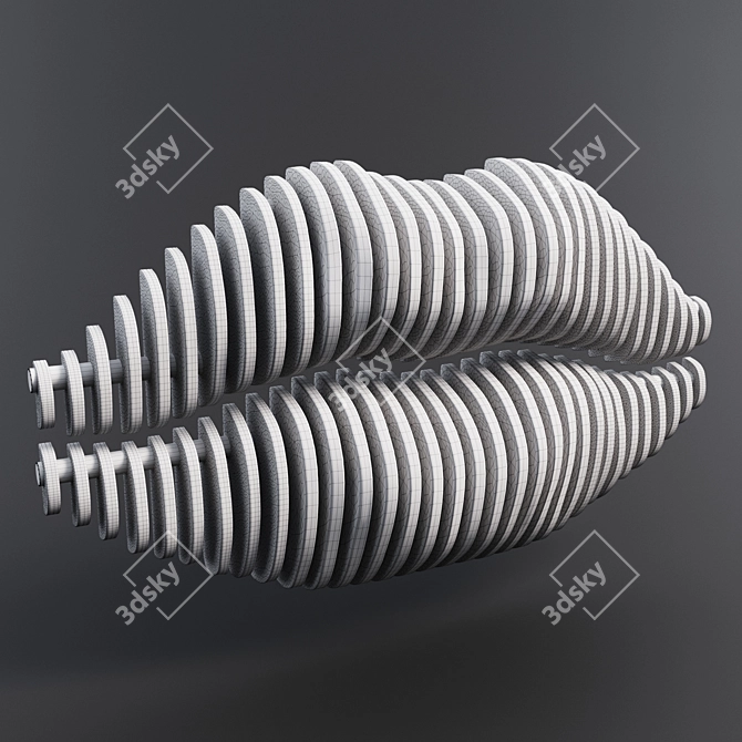 Lip-shaped Decorative Hanger 3D model image 2