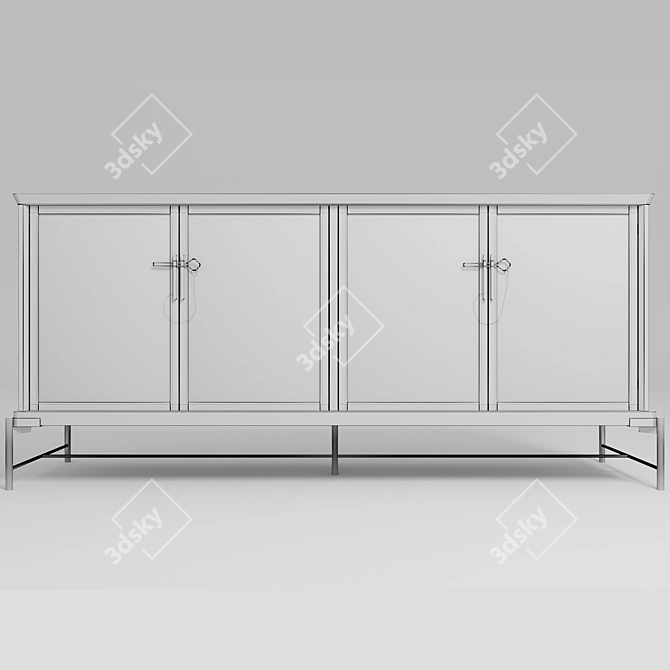 Dowry II Walnut Bookcase 3D model image 6