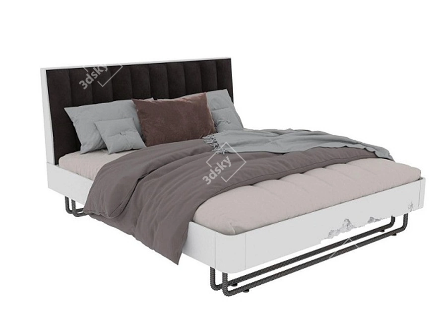 Title: Rebel Stone Bed 3D model image 3