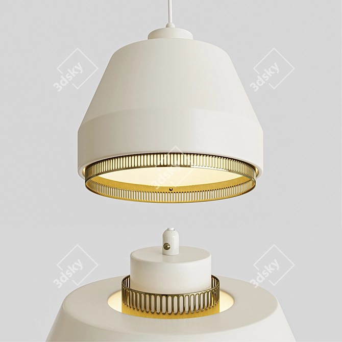 Aino Aalto AMA500 Ceiling Lamp 3D model image 3