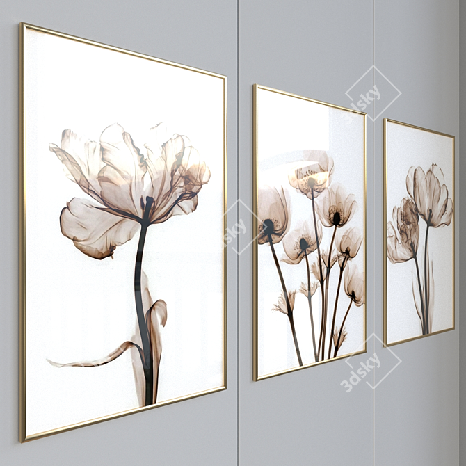 Beautiful Canvas Art with Frame 3D model image 2