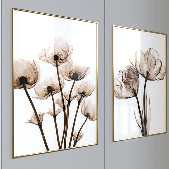 Beautiful Canvas Art with Frame 3D model image 3