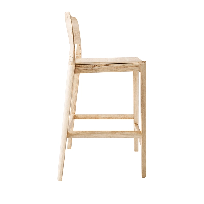 Solid Wood Stool | 470x470x900mm 3D model image 3