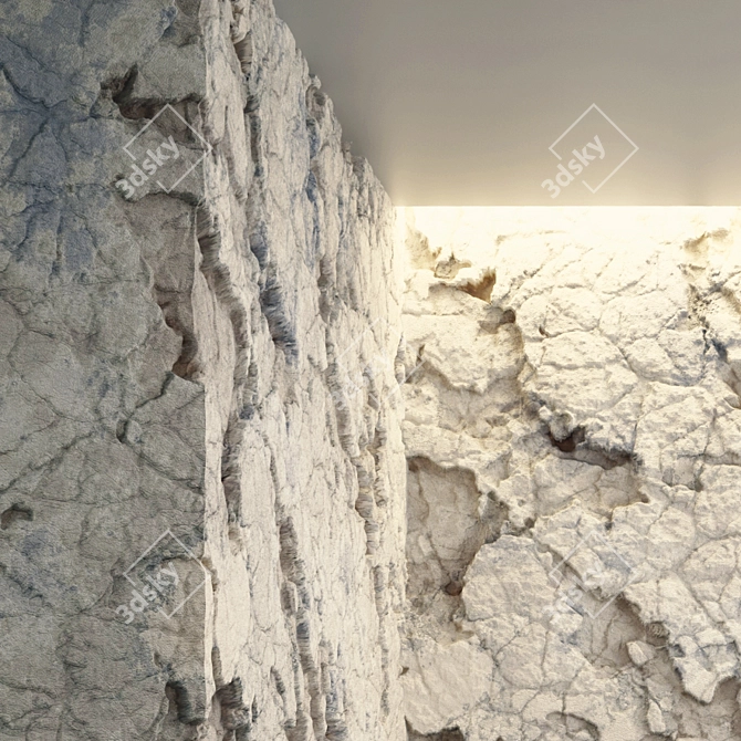 White Rock 07 - VRay PBR Material 3D model image 3