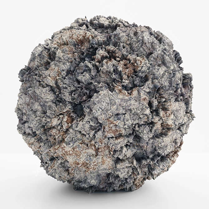 PBR White Rocks: VRAY Material 3D model image 1