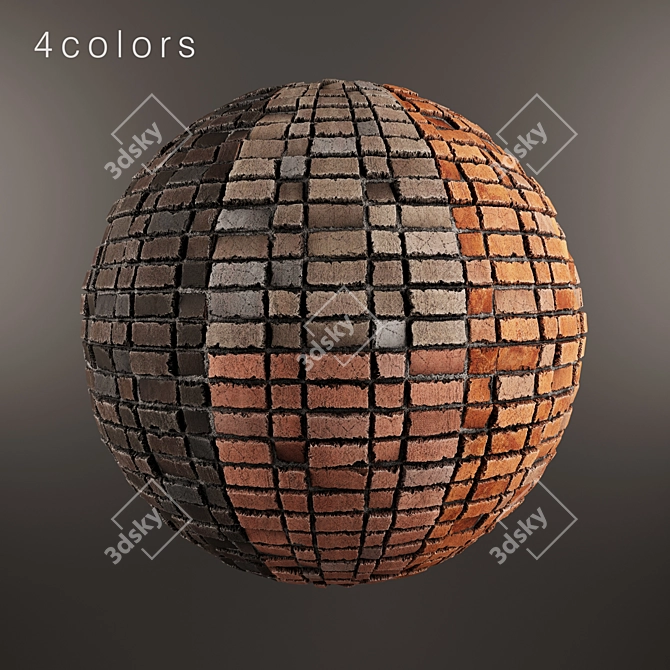 4K Brick Material Pack 3D model image 2