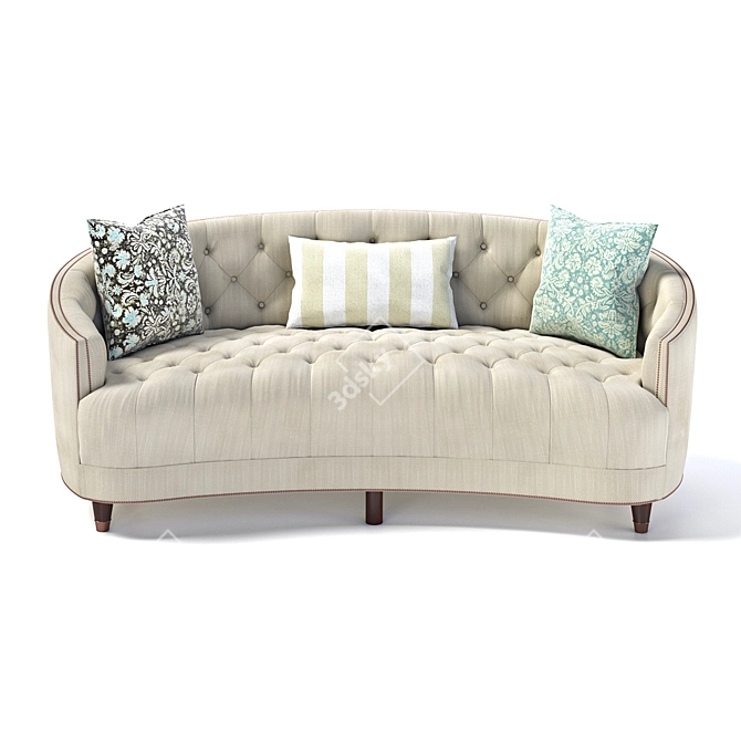 Elegant Caracole Classic Sofa 3D model image 1