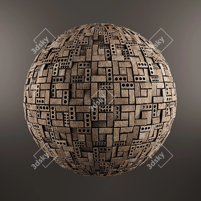 14-Material Brick Texture 3D model image 3