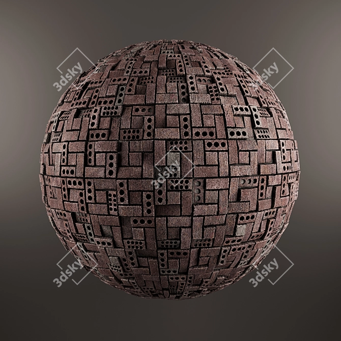 14-Material Brick Texture 3D model image 4