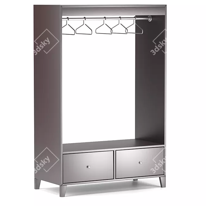 Modern Spacious BRUGGIA Wardrobe 3D model image 1