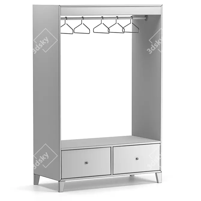 Modern Spacious BRUGGIA Wardrobe 3D model image 2