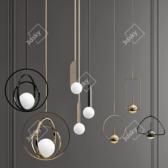 Elegant Pendant Set | 2013 Version 3D model image 1