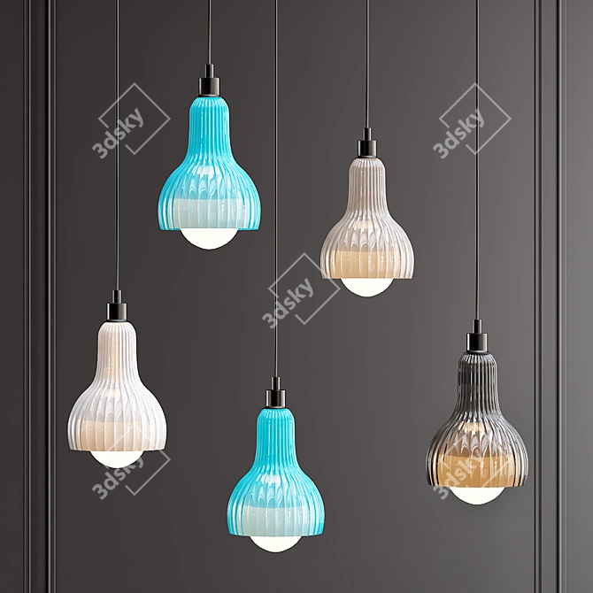 Tiril Pendant: Modern Minimalist Lighting 3D model image 1