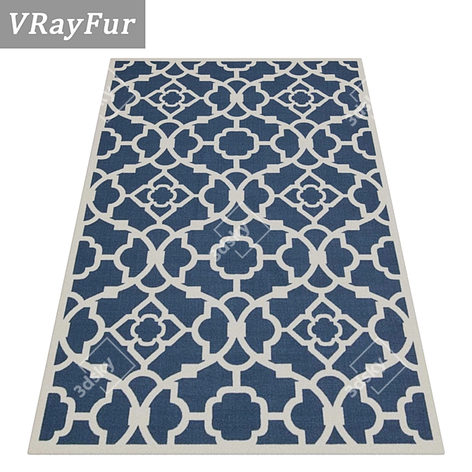 High-Quality Carpet Set - 3 Variations 3D model image 2