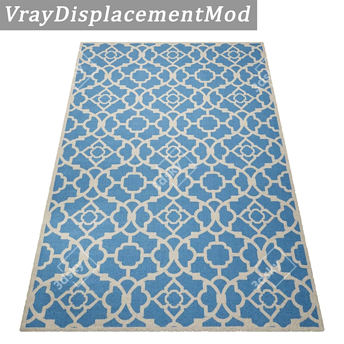 High-Quality Carpet Set - 3 Variations 3D model image 3