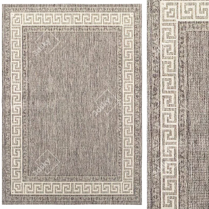 Modern Gray Rug for Stylish Interiors 3D model image 1