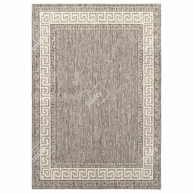 Modern Gray Rug for Stylish Interiors 3D model image 2