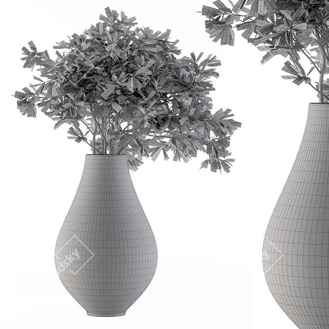 Elegant Branch Bouquet - Vase Included 3D model image 4