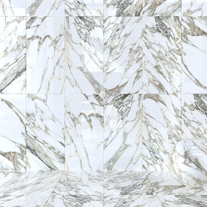 Title: Museum Macchia Vecchia Marble Wall Tiles 3D model image 1