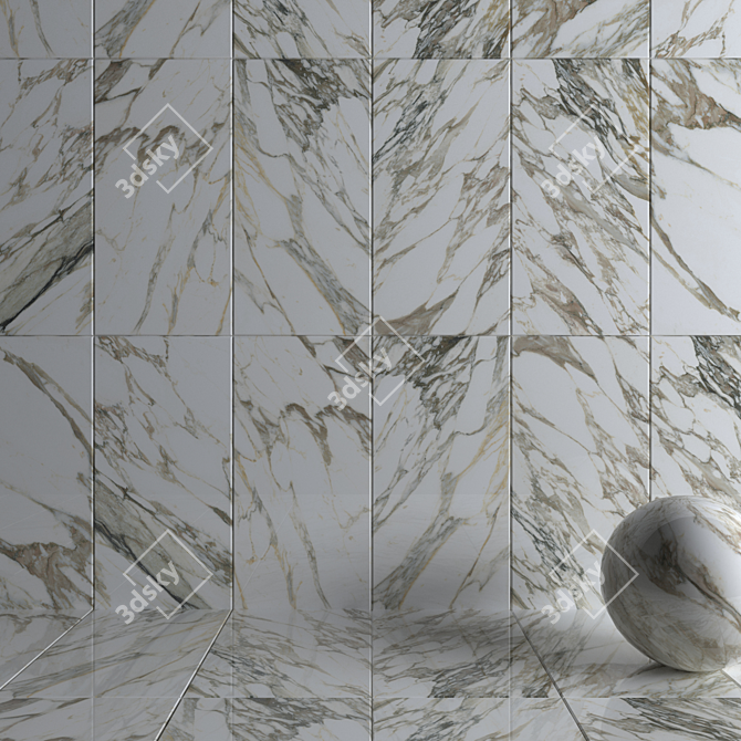 Title: Museum Macchia Vecchia Marble Wall Tiles 3D model image 3