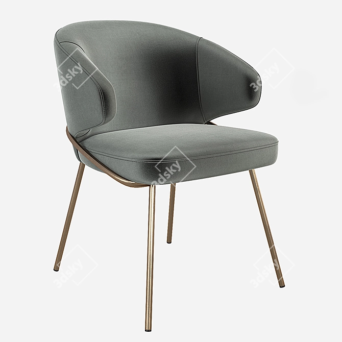 Elegant Eichholtz Kinley Dining Chair 3D model image 6