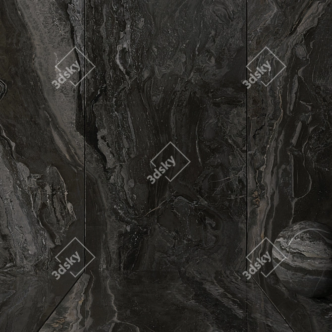 Museum Orobico Dark Marble Tiles 3D model image 2