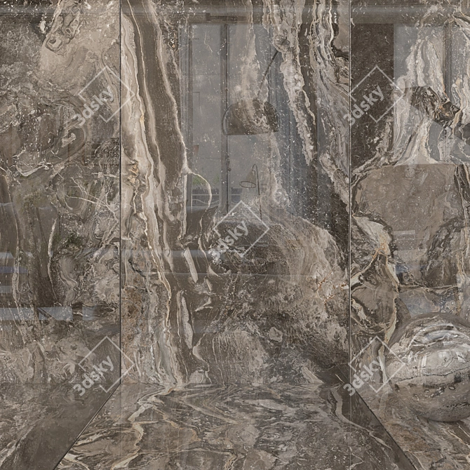 Museum Orobico Light: Elegant Marble Wall Tiles 3D model image 1