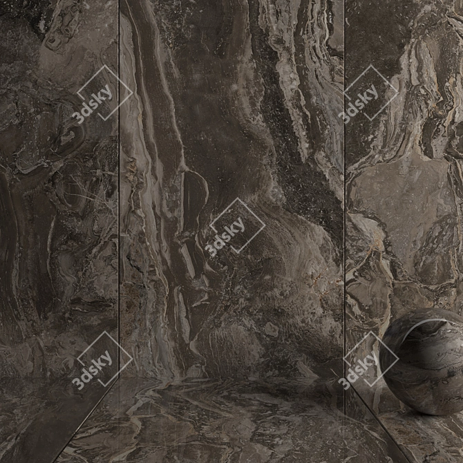 Museum Orobico Light: Elegant Marble Wall Tiles 3D model image 3