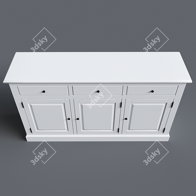 Authentic Buffet in Classic Style 3D model image 4