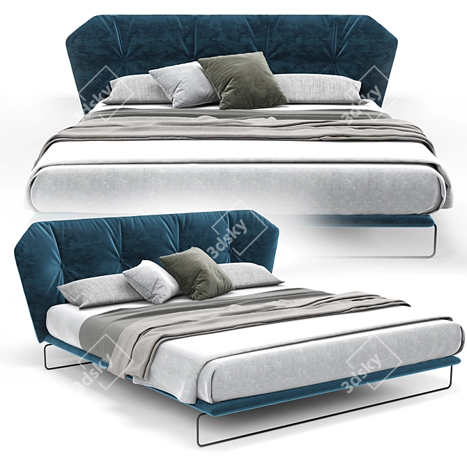 Sabaitalia New York Bed 3D model image 1