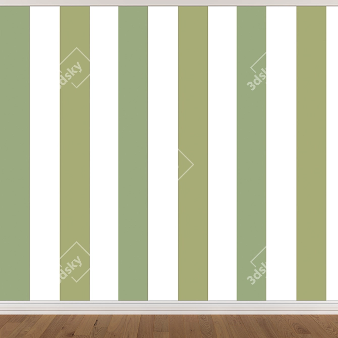 Seamless Wallpaper Set - 3 Colors 3D model image 4