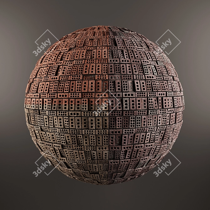 4K Brick Texture Set 3D model image 2