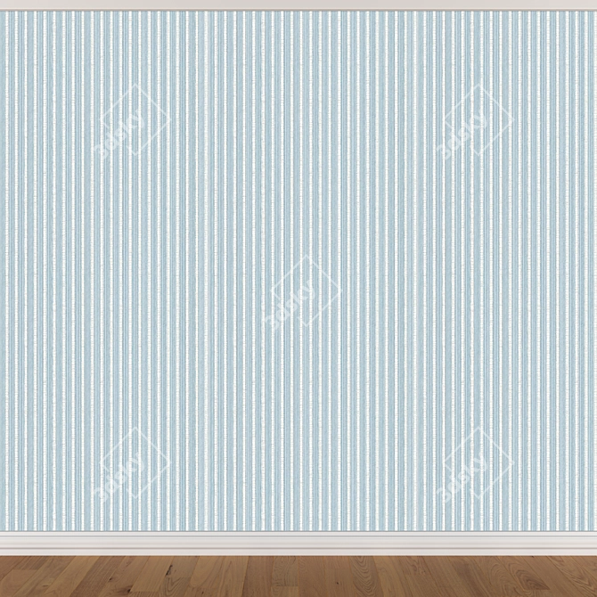 Seamless Wallpaper Set - 3 Colors 3D model image 3