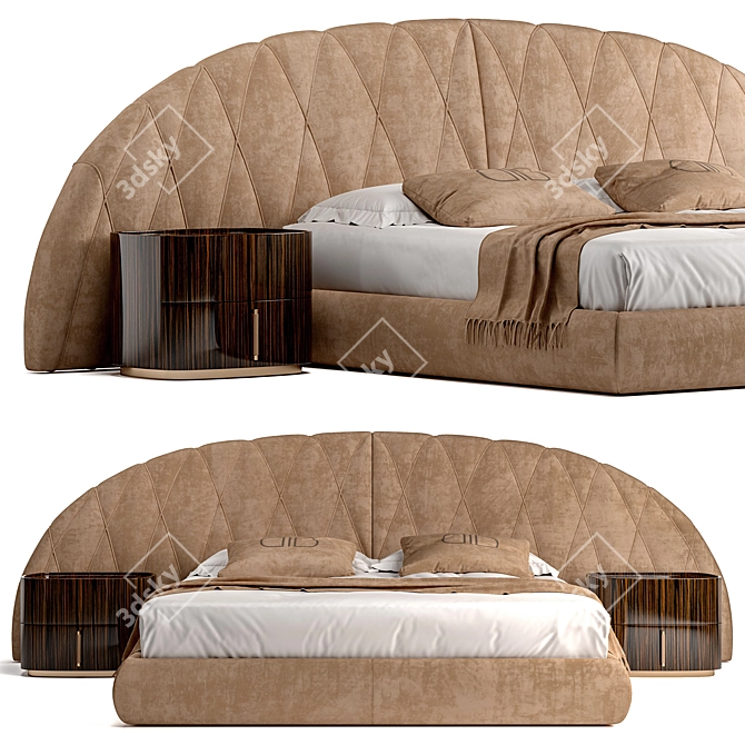 Elegant Ulisse Daytona Bed 3D model image 1