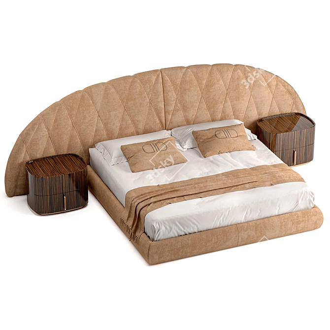 Elegant Ulisse Daytona Bed 3D model image 2