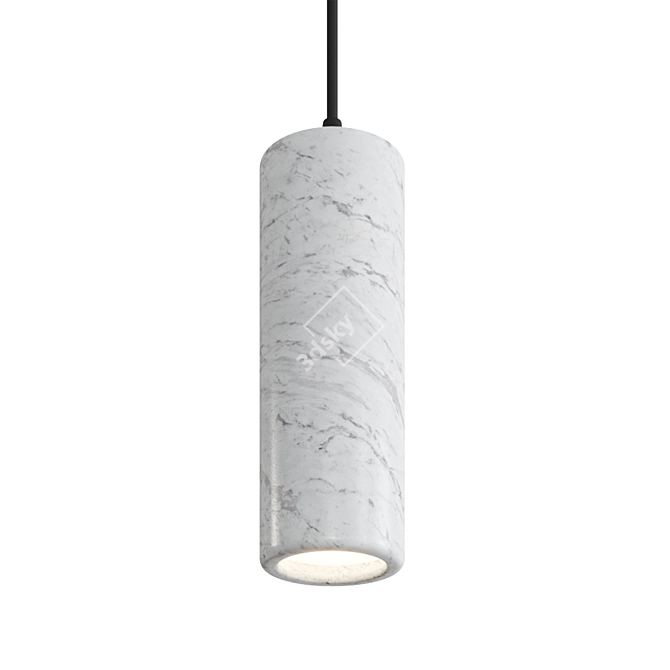 Elegant Mineral Pendant Light 3D model image 4