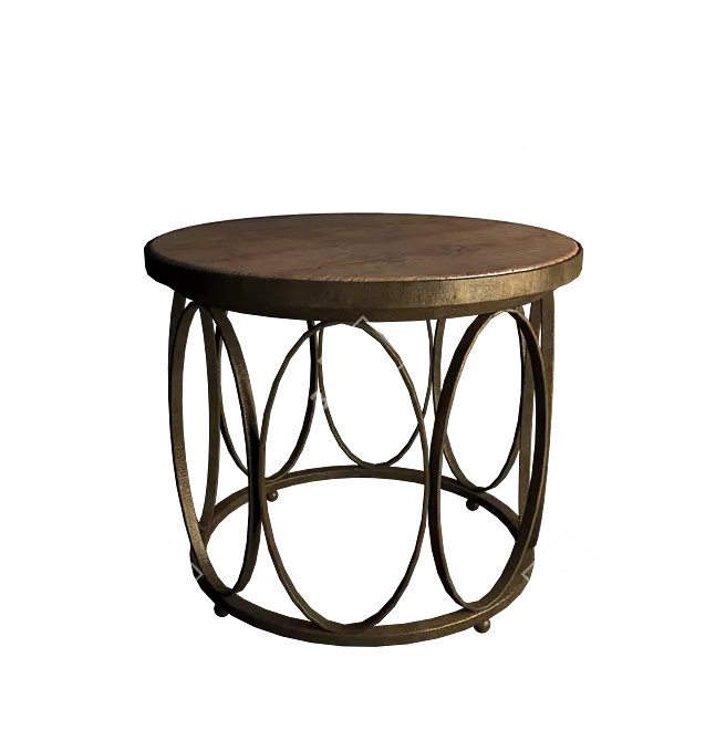 Modern Round Coffee Table - Stylish and Functional 3D model image 1