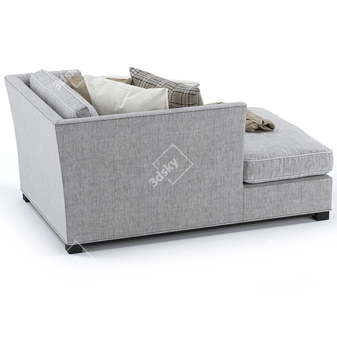 Cordian Compact Sofa: Stylish and Space-Saving 3D model image 2