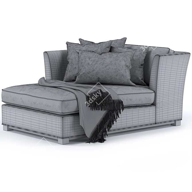 Cordian Compact Sofa: Stylish and Space-Saving 3D model image 3