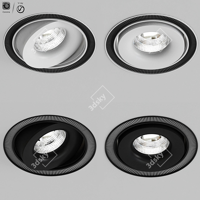 REO Ceiling Spot Light - Elegant Lighting Solution 3D model image 1