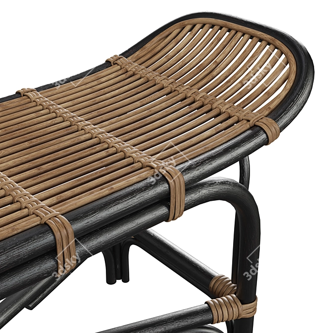 Trendy Rattan Bloomingville Loue Sofa 3D model image 3